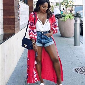 Oversized Red Kimono